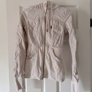 Lululemon pale pink hooded zip-up